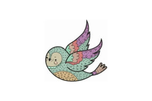 Decorated Bird: A Charming Embroidery for Boutique Apparel