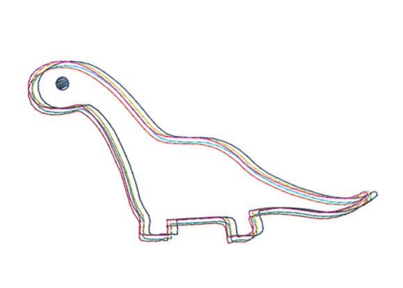 Dino Scribble Stitch