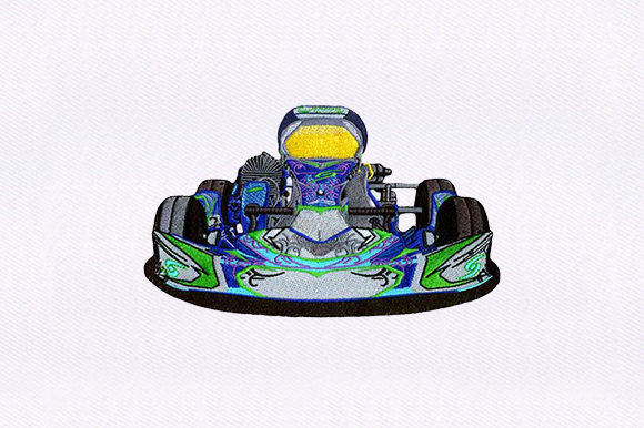 F1 Car: A Dynamic Seasonal Embroidery Design
