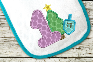 First Hanukkah and Christmas Applique