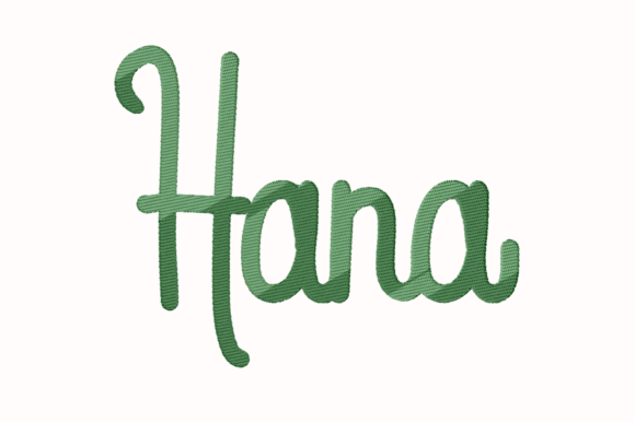 Hana Lettering: A Delicate Floral Name Design for Holiday Gifting