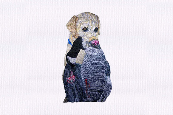 Labrador Retriever Embroidery Design