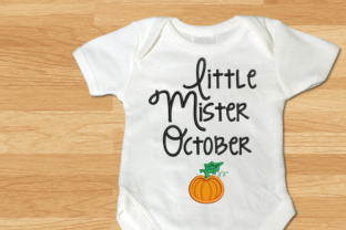 Little Mister October Pumpkin Applique