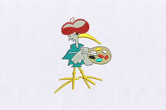 Painter Bird: A Seasonal Embroidery Gem