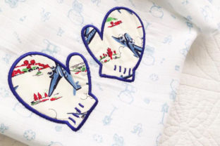 Snow Mittens Applique