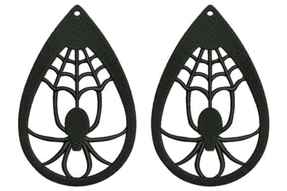 Spider Earrings Embroidery Design Review